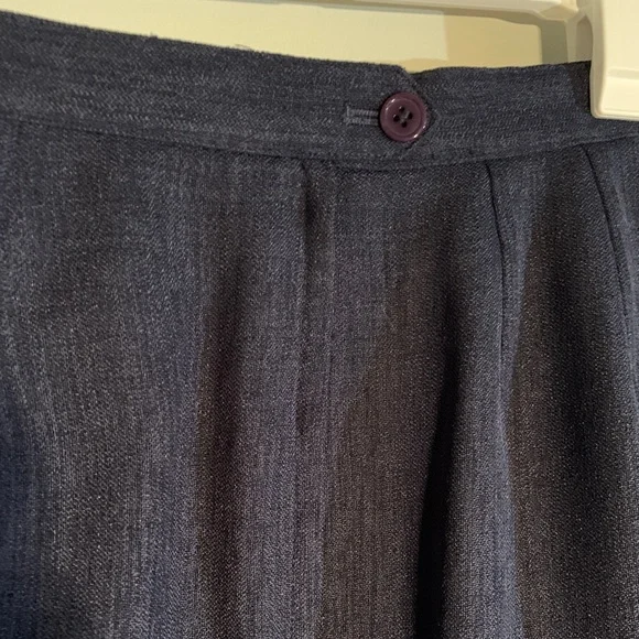 LARRY LEVINE PETITE BLUE TEXTURED SUIT - Picture 12 of 16